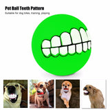 Pet Puppy Dog Funny Ball Teeth Silicon Toy Chew Sound Dogs Play Toys