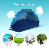 Outdoor Beach Tents Shelters Shade UV Protection Ultralight Tent