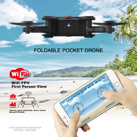 Newest Eachine E55 Mini WiFi FPV Foldable Pocketable Drone With High Hold Mode RC Quadcopter