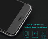 3D Full Screen Protector Tempered Glass For iPhone 7 6 6s plus, 3D Anti Blue Light Soft Edge Glass Film for iPhone 6 plus