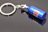 Nitrous Oxide Bottle Keyring Key Chain Ring Stash Pill Box NOS