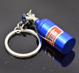 Nitrous Oxide Bottle Keyring Key Chain Ring Stash Pill Box NOS