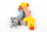 Dog Toys Pet Puppy Chew Squeaker Squeaky Plush Sound Duck Pig & Elephant Toys 3 Designs