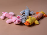 Dog Toys Pet Puppy Chew Squeaker Squeaky Plush Sound Duck Pig & Elephant Toys 3 Designs