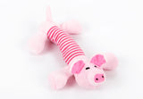 Dog Toys Pet Puppy Chew Squeaker Squeaky Plush Sound Duck Pig & Elephant Toys 3 Designs