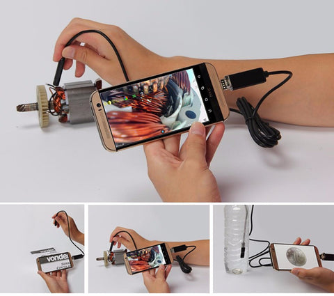 Endoscope 7MM 2M 5M 10M Endoscope HD USB Android Endoscopio Camera IP67 2IN1 Android Borescope USB Endoskop Inspection Camera