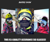 Ski goggles double layers UV400 anti-fog big ski mask glasses skiing men women snow