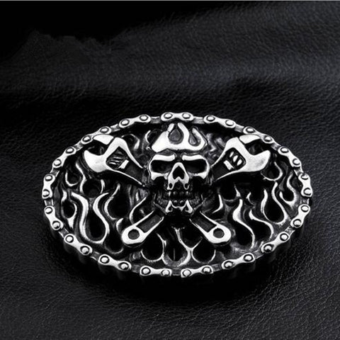 316L Titanium Steel Belt Buckle With Metal belt Head For 4cm Wide belt