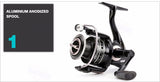 Mitchell AVOCET SILVER IV 1000 / 2000 / 4000 FD Spinning Fishing Reel 5+1BB Carp fishing Gear  Fishing reel