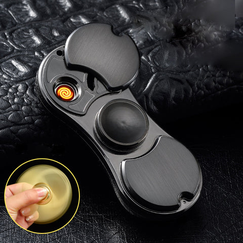 fidget spinner usb lighter 5 colors for sell zinc alloy lighter