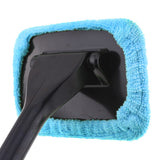 Microfiber Car Window Cleaner Long Handle Car Wash Brush Dust for Car Care Windshield Shine Towel Handy Eliminate Frost Dust