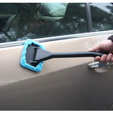 Microfiber Car Window Cleaner Long Handle Car Wash Brush Dust for Car Care Windshield Shine Towel Handy Eliminate Frost Dust