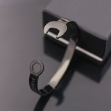 Titanium steel Jewelry Forever Open Wrench Bracelet&bangle