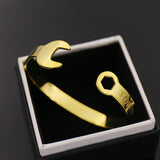 Titanium steel Jewelry Forever Open Wrench Bracelet&bangle