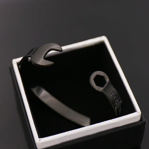 Titanium steel Jewelry Forever Open Wrench Bracelet&bangle