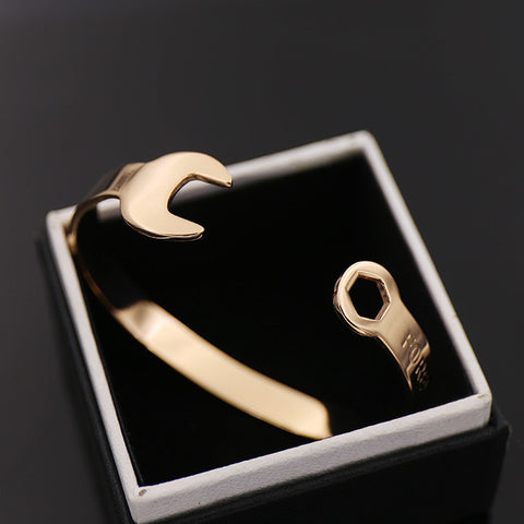 Titanium steel Jewelry Forever Open Wrench Bracelet&bangle