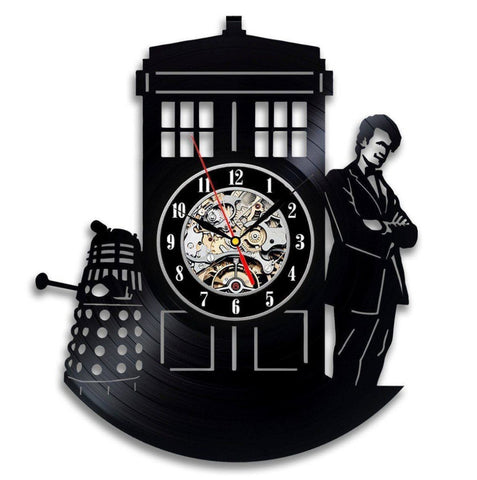 Doctor Who Vinyl Record wall Clock Quartz Clock