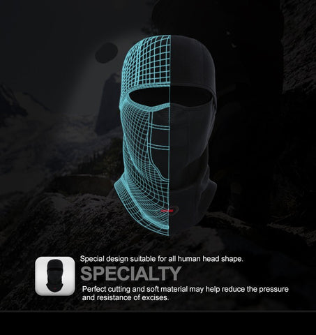 250G Polar Fleece Ski Snowboard Balaclava Cap Windproof Breathable Cycling Full Face Mask