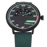 Men's Unique Racing Car 3D Design Cow Leather Strap Luxury Fashion Sports Black Quartz Wrist Watch