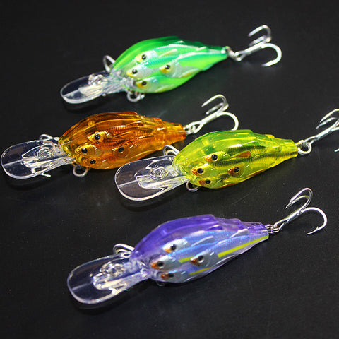 6.5cm 6.5g Multiple Baitfish Fishing Lure Fish Group Baits Hard Swimbait Glass Minnow Depth 2-5m