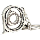 Rotor Keychain Hot Auto Parts Model Silver Engine Rotary Keyring
