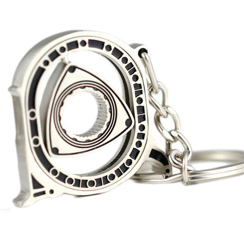 Rotor Keychain Hot Auto Parts Model Silver Engine Rotary Keyring