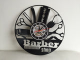 Barber Hair Vinyl Record wall Clock Quartz Clock