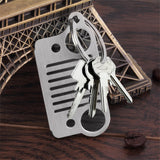 Stainless Steel grill KeyChain Key Ring for Jeep Grill  CJ JK TJ YJ XJ