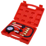 9 PCS Petrol Gas Engine Cylinder Compressor Gauge Meter Test Pressure Compression Tester