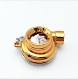 Turbo Keychain Car Parts Model Matte Sleeve Spinning Turbine Turbocharger with box (non Rechargeable)