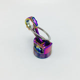 Neo Rainbow  Big Piston Keychain