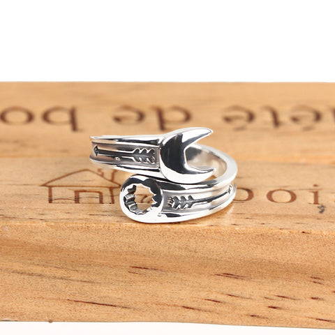 925 sterling silver wrench Ring