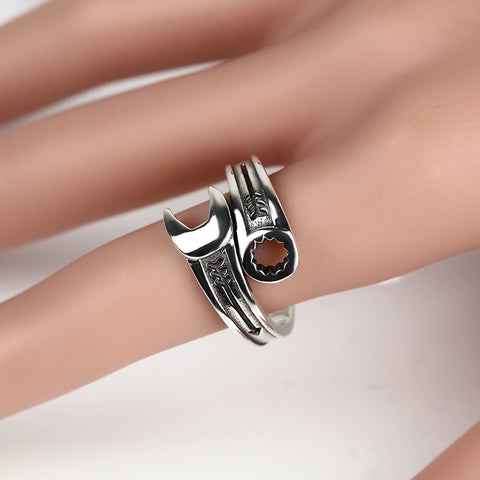 925 sterling silver wrench Ring