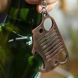 stainless steel Beer bottle Opener car KeyChain jeep