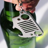 stainless steel Beer bottle Opener car KeyChain jeep