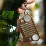 stainless steel Beer bottle Opener car KeyChain jeep