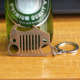 stainless steel Beer bottle Opener car KeyChain jeep