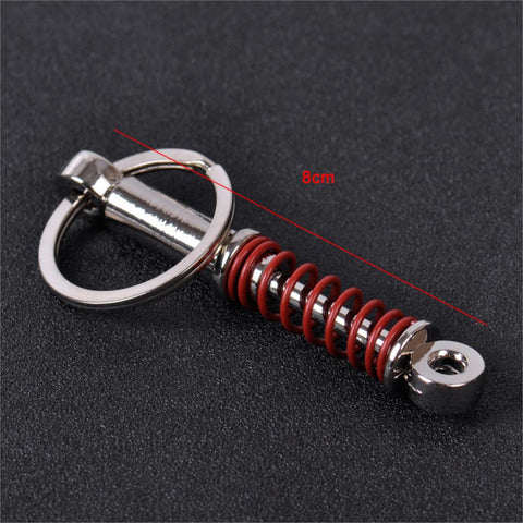 Suspension Keychain Key Chains Ring Keyrings Car Auto Spring Shock Absorber for Mercedes Audi A4 A6 VW Toyota Kia Nissan BMW E90