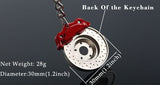 Disc Brake Calipers Shape Auto Parts Keychain