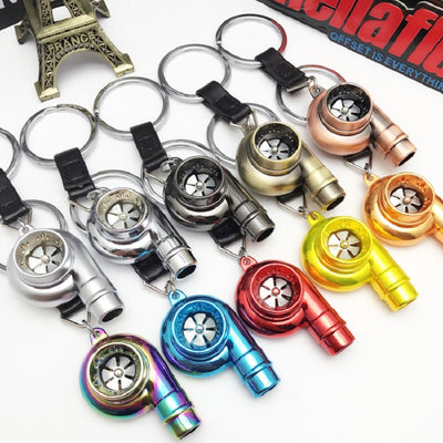 Turbo Keychain Real Whistle Sound Sleeve Bearing Spinning