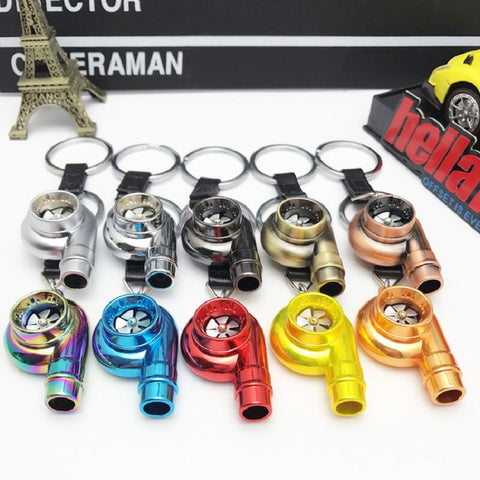 Turbo Keychain Real Whistle Sound Sleeve Bearing Spinning