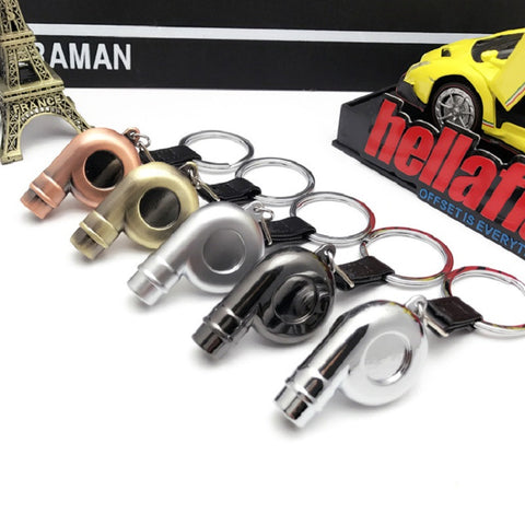 Turbo Keychain Real Whistle Sound Sleeve Bearing Spinning