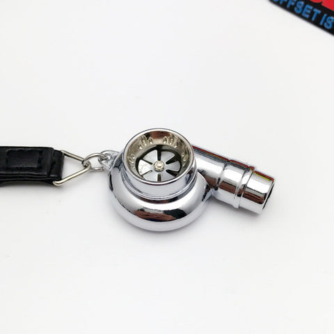Turbo Keychain Real Whistle Sound Sleeve Bearing Spinning