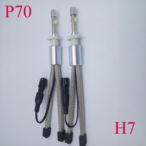 Newest  P70 1set   H4 H7 H9 H11 9007 HB5 9012 H13 9008 6600lm 110W  5000K Cree Chips XHP-70  Car LED Headlight Kit