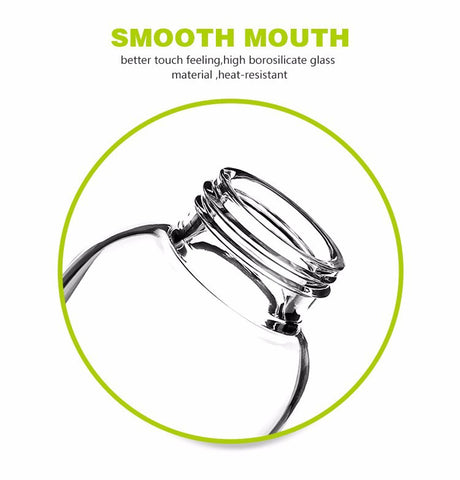 550ML My Bottle Glass Tea Infuser Water Bottle With Stainless Steel Filter