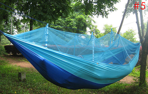 Hammock Single-person Folded Into The Pouch Mosquito Net Hammock