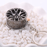 wheel rim model keychain