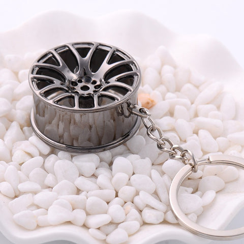 wheel rim model keychain