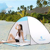 Outdoor Summer Beach Tent UV Protection Automatic Pop up Cabana Sun Shelter for 1-2 Person