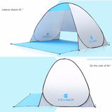 Outdoor Summer Beach Tent UV Protection Automatic Pop up Cabana Sun Shelter for 1-2 Person